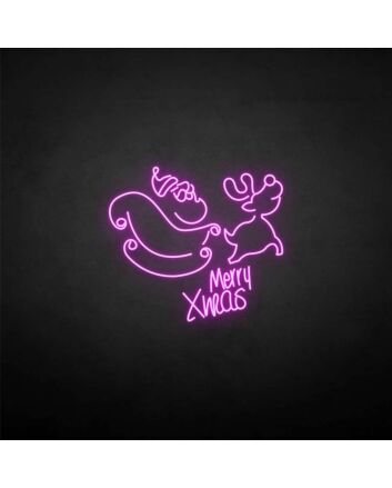 Merry x was&#39; neon sign