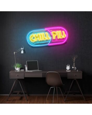 Chill Pill Led Neon Acrylic Artwork