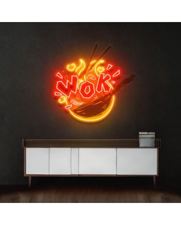 Wok Led Neon Acrylic Artwork