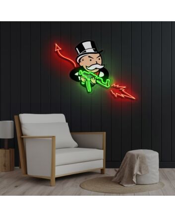 Shortcut To Wealth Neon X Acrylic Artwork