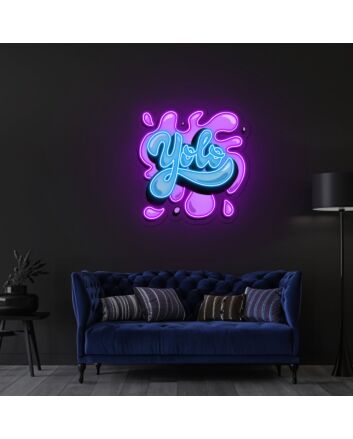 Yolo Neon X Acrylic Artwork