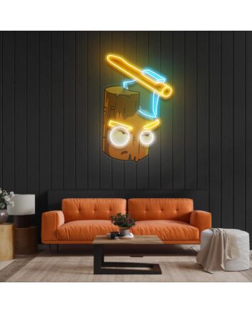 Wood And Ax Led Neon Acrylic Artwork