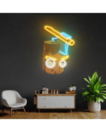 Wood And Ax Led Neon Acrylic Artwork