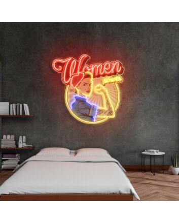 Women In Power Led Neon Acrylic Artwork