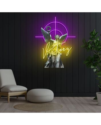 Winged Victory Neon X Acrylic Artwork