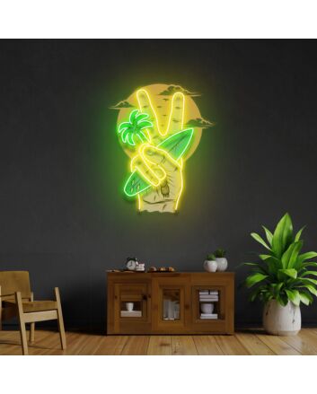 The Beach Led Neon Acrylic Artwork