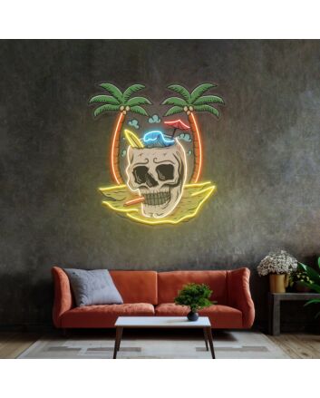 Skull Island Led Neon Sign Light Pop Art