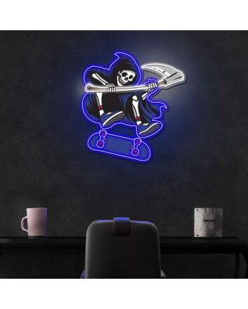 Reapers Neon Sign X Acrylic Artwork