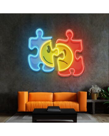 Puzzle Led Neon Sign Light Pop Art