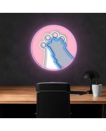 Pink Catculator Neon Sign X Acrylic Artwork