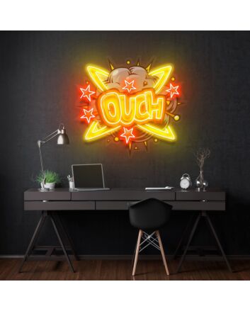 Ouch Led Neon Acrylic Artwork