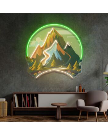 Moutain Landscape Led Neon Sign Light Pop Art