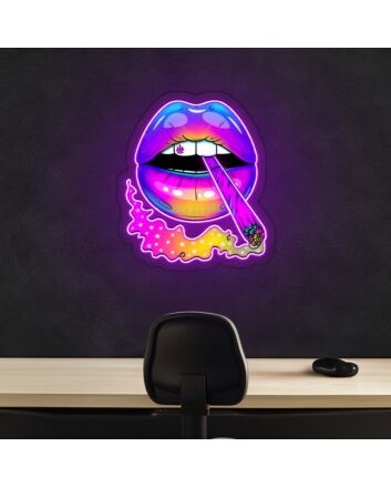 Magic Lip Neon Sign X Acrylic Artwork