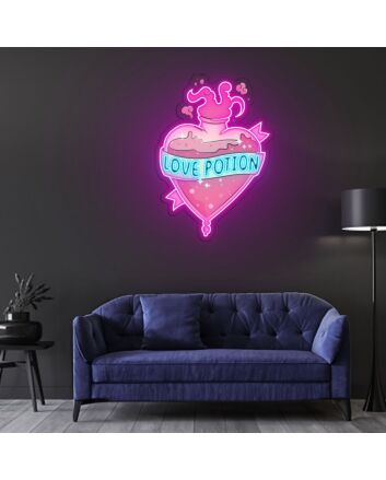 Love Potion Neon Sign X Acrylic Artwork
