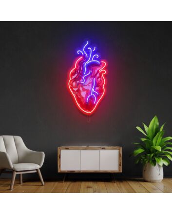 Heart Led Neon Acrylic Artwork