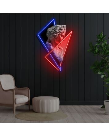 Goddess Statue Neon X Acrylic Artwork