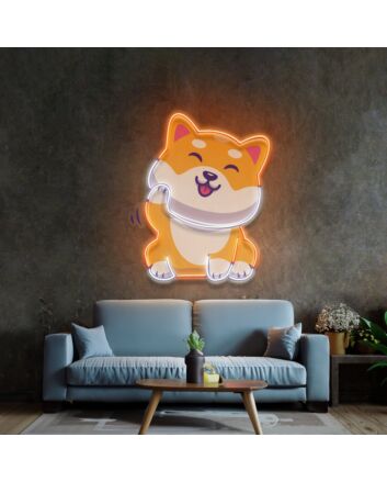Cute Shiba Led Neon Sign Light Pop Art