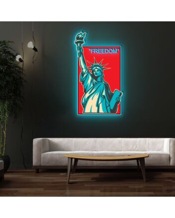 Freedom Neon X Acrylic Artwork