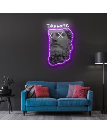 Dreamer Neon X Acrylic Artwork
