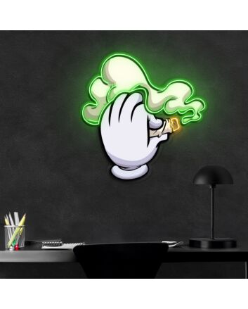 Blaze It Neon X Acrylic Artwork