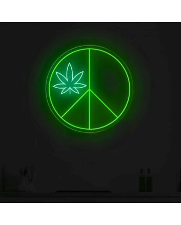 High Life Glow Leaf Neon Sign
