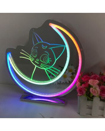 LUNA Goddess Colorful Mirror Neon Signs