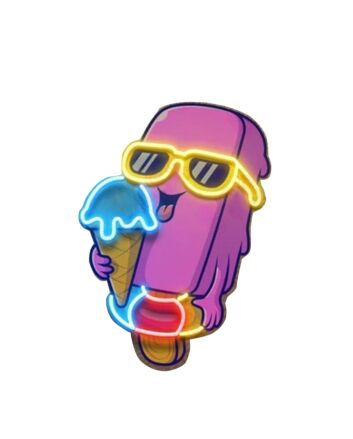 Ice Cream Delight Led Neon Sign Light Pop Art