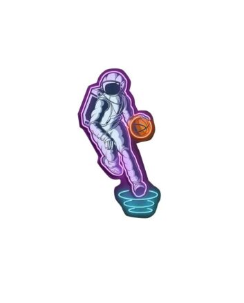 Space Basketball Led Neon Sign Light Pop Art