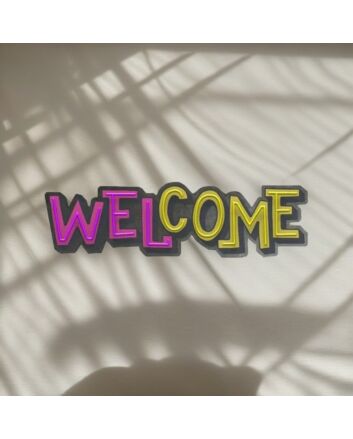 Welcome Led Neon Sign Light Pop Art