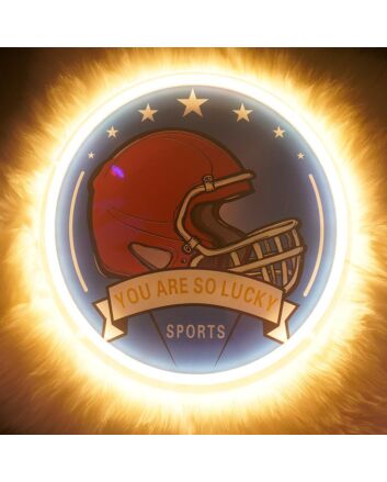 Football Helmet Led Neon Sign Light Pop Art