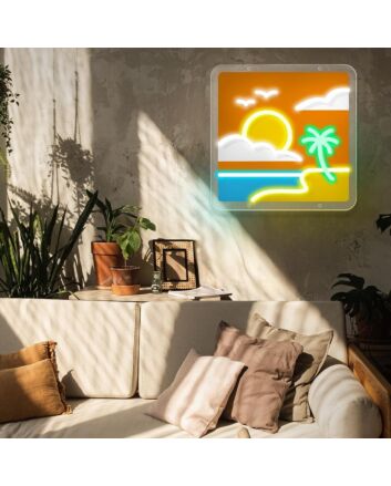 Beachside Bliss Led Neon Sign Light Pop Art