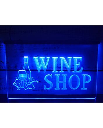 Wine Shop Hanging Neon Sign