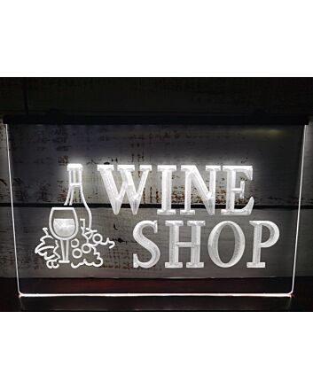 Wine Shop Hanging Neon Sign