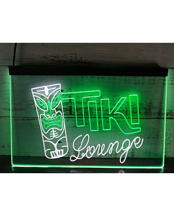 Tiki Lounge Two Tone Hanging Neon Sign