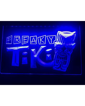 Freaky Tiki Bar Hanging Neon Sign