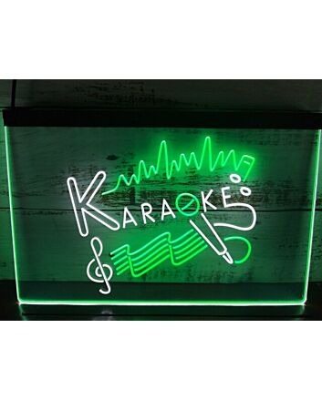 Karaoke Two Tone Hanging Neon Sign