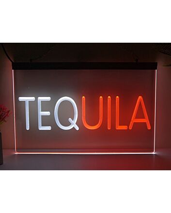 Tequila Two Tone Bar Hanging Neon Sign
