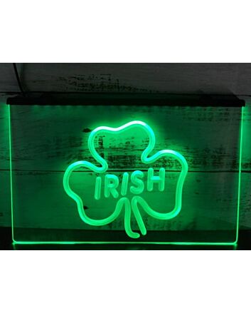 Irish Shamrock Hanging Neon Sign