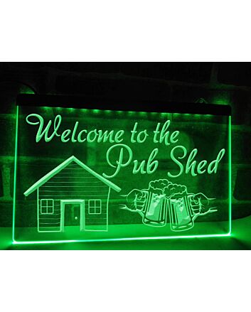 Pub Shed Hanging Neon Sign