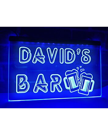 Your Bar Personalized Hanging Neon Sign