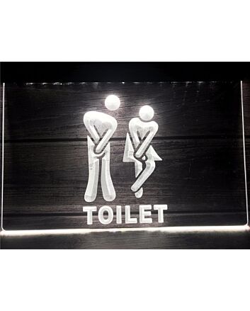 Funny Toilet Entrance Hanging Neon Sign