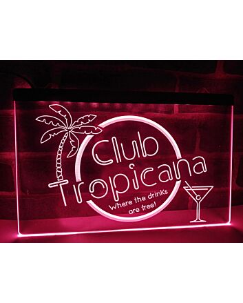 Club Tropicana Bar Hanging Neon Sign