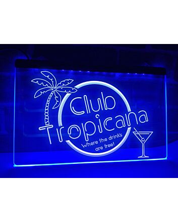 Club Tropicana Bar Hanging Neon Sign