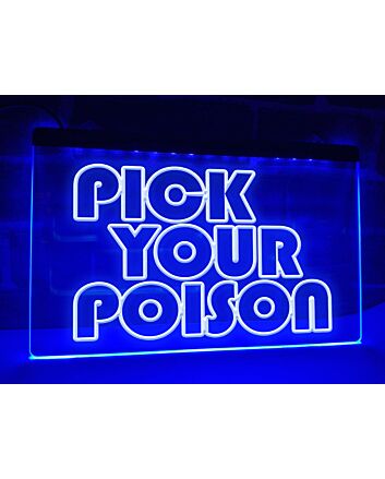 Pick Your Poison LED Neon Hanging Neon Sign