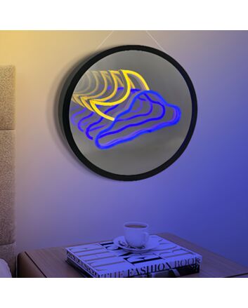 Dreamy Cloud and Moon 3D Mirror Effect