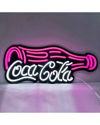 Drink Coke Neon Black Backsplash