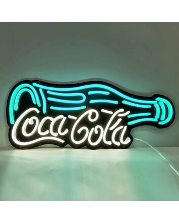 Drink Coke Neon Black Backsplash