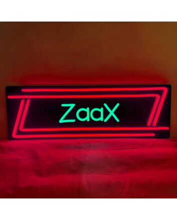 “ZaaX” Character Neon Black Backplate