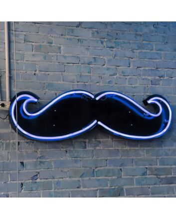 Uncle Beard Neon Black Backsplash