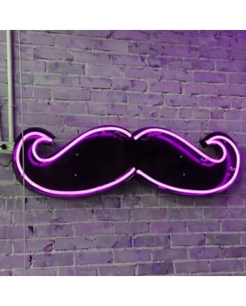 Uncle Beard Neon Black Backsplash